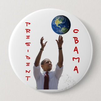 World Obama, OBAMA, PRESIDENT 10 Cm Round Badge