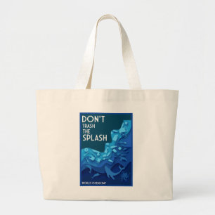 World Ocean Day Large Tote Bag