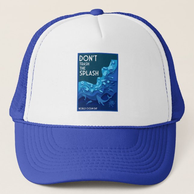 World Ocean Day  Trucker Hat (Front)