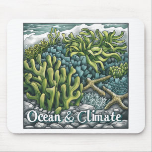 World Oceans Day - Coral Reef and Climate Mouse Pad