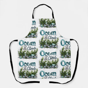 World Oceans Day - Ocean and Climate Sign Apron