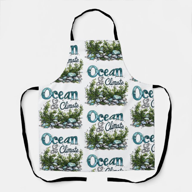 World Oceans Day - Ocean and Climate Sign Apron (Front)