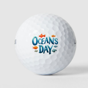 World Oceans Day -Oceans Day Celebration with Fish Golf Balls