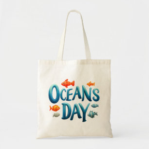 World Oceans Day -Oceans Day Celebration with Fish Tote Bag