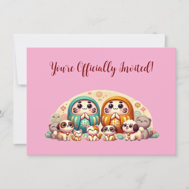 World of Daruma Invitation (Front)