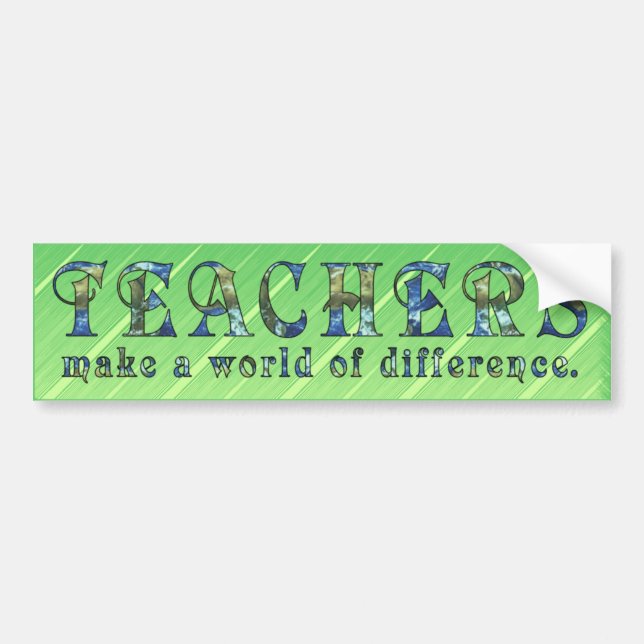 World of Difference Bumper Stickers (Front)