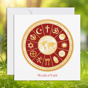 World of Faith Flat Card 5.25" x 5.25"