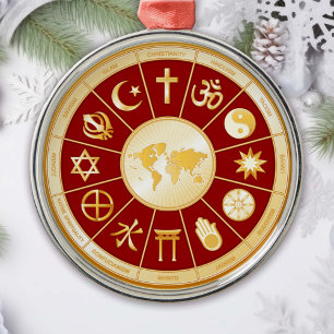 World of Faith Metal Tree Decoration