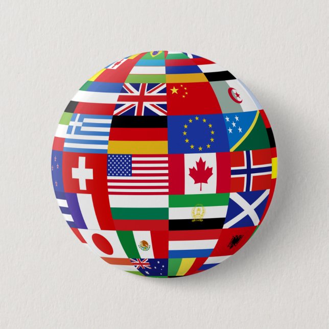 World of flags button (Front)