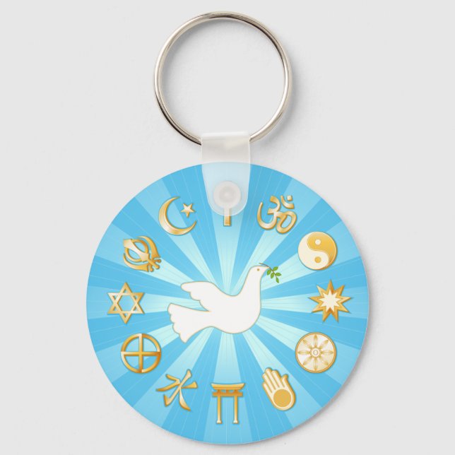 World of Peace Key Ring (Front)