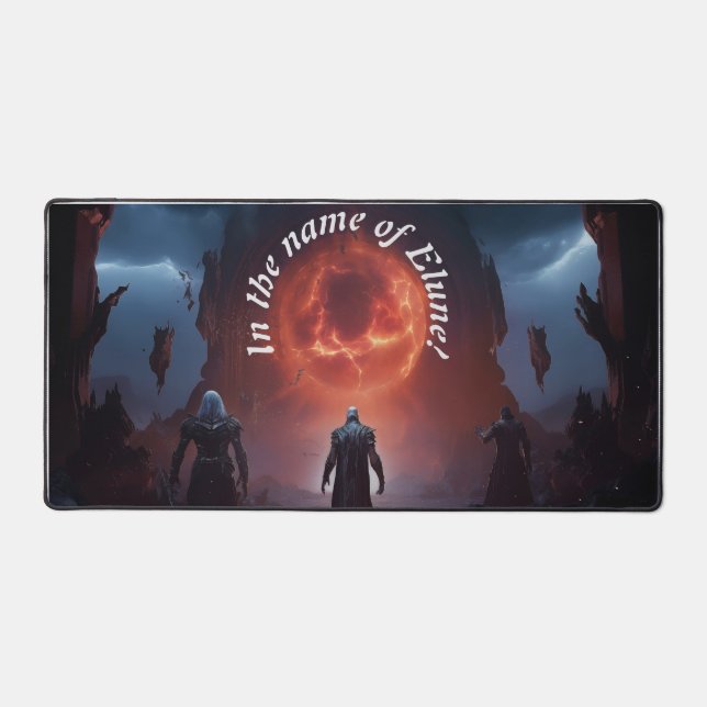 World of Warcraft Customisable Text Desk Mat (Front)