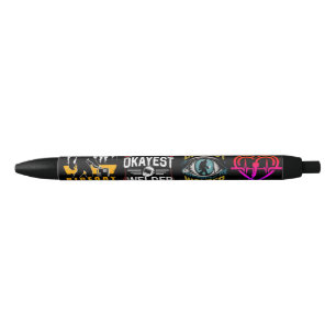 World Okayest Welder weldering gifts ideas Black Ink Pen