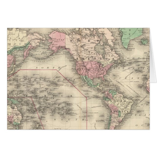 World on Mercator's Projection (Front Horizontal)