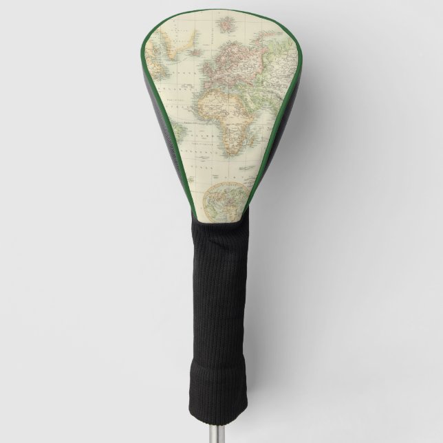World On Mercator's Projection Golf Head Cover (Front)