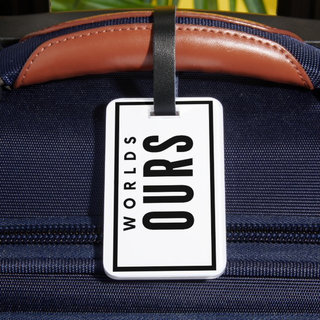WORLd ours Luggage Tag (Back Insitu 4)