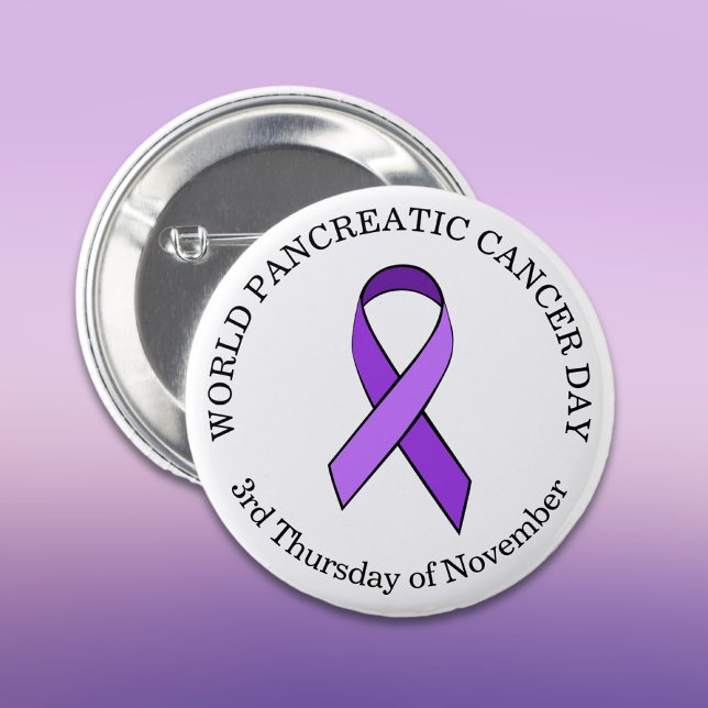 World Pancreatic Cancer Day November 6 Cm Round Badge (Creator Uploaded)