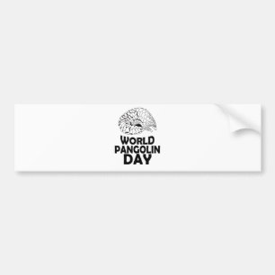 World Pangolin Day - 18th February Bumper Sticker