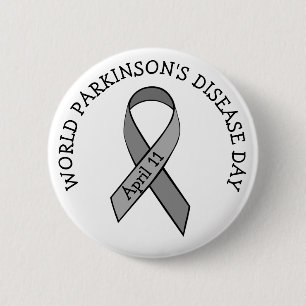 World Parkinson's Disease Day April 11th Button