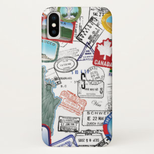 World Passport Pattern iPhone X Case