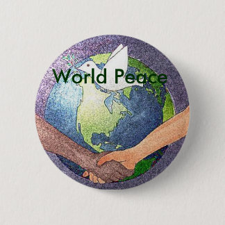 World Peace 6 Cm Round Badge