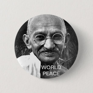 WORLD PEACE 6 CM ROUND BADGE