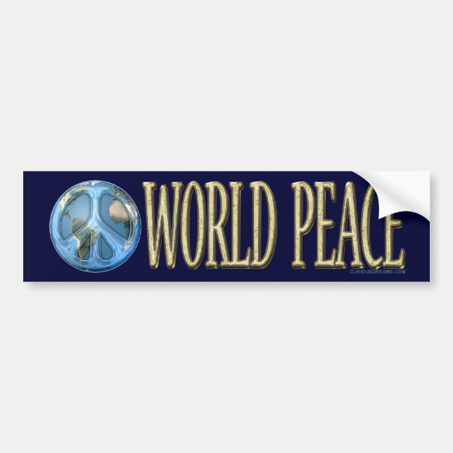 World Peace Bumper Sticker (Front)