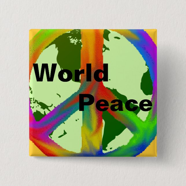 World Peace Button (Front)