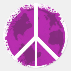World Peace Classic Round Sticker