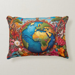 WORLD PEACE DECORATIVE CUSHION