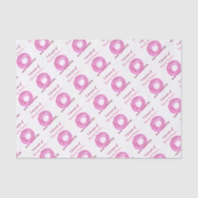 World Peace & Doughnuts Tissue Paper (Front)