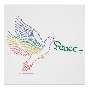 World Peace Dove Poster