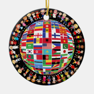 World Peace International Day Ceramic Ornament