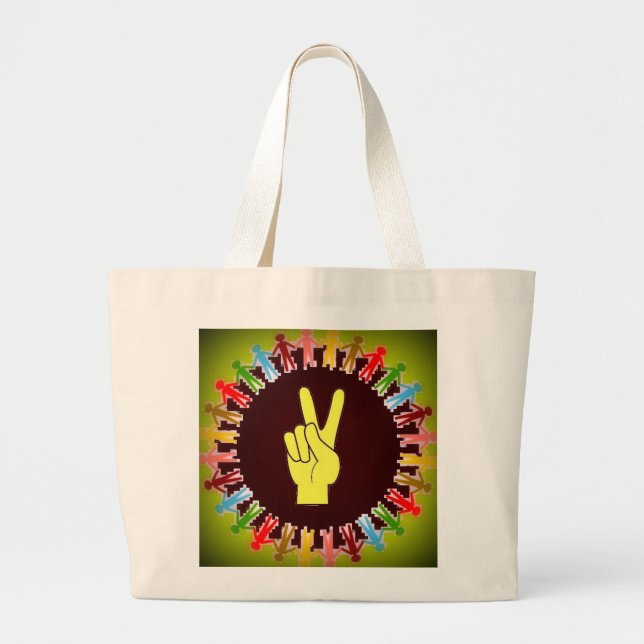 WORLD PEACE LARGE TOTE BAG (Front)