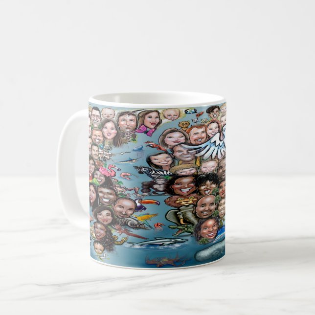 World Peace Map Coffee Mug (Front Left)