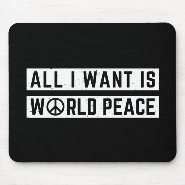 World Peace Mouse Pad (Front)