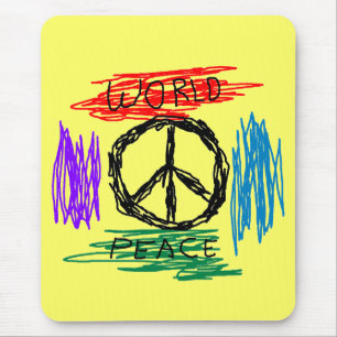 WORLD PEACE MOUSE PAD