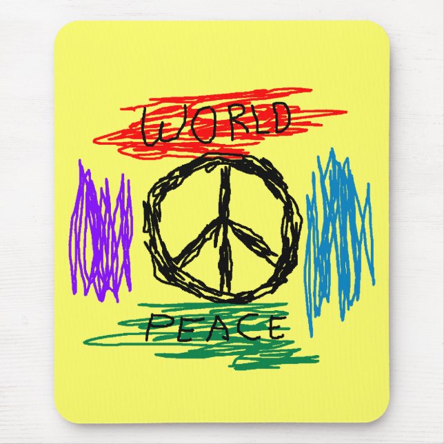 WORLD PEACE MOUSE PAD (Front)