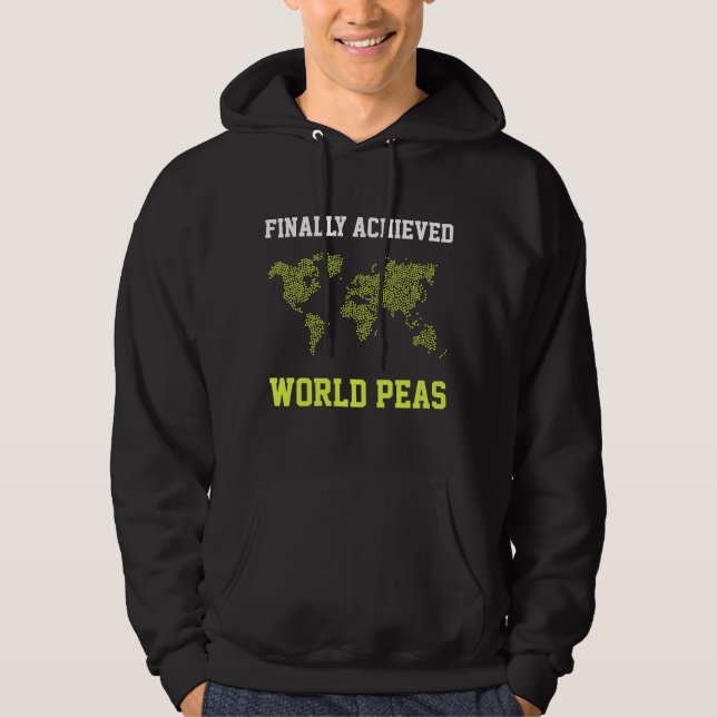 World peace on earth Freedom Achieved world peas Hoodie (Front)