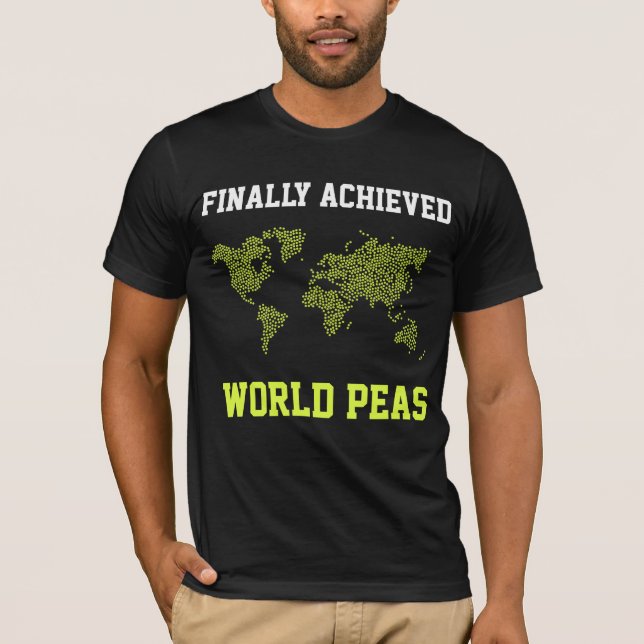 World peace on earth Freedom Achieved world peas T-Shirt (Front)