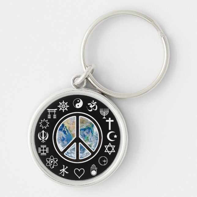World Peace - Peace on Earth Key Ring (Front)