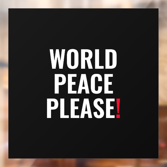 World peace please black white red no war (Sheet 2)