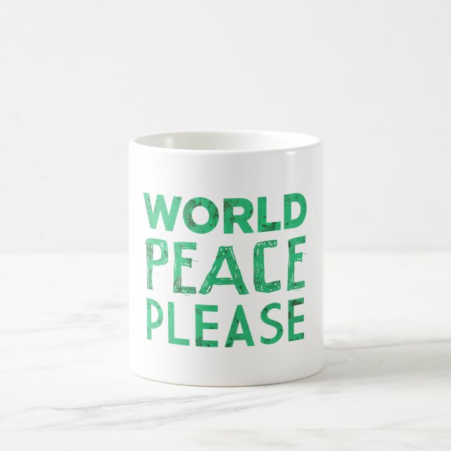 World Peace Please Coffee Mug (Center)