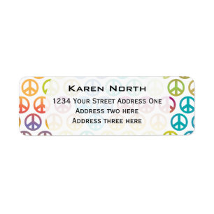 World Peace Return Address Label