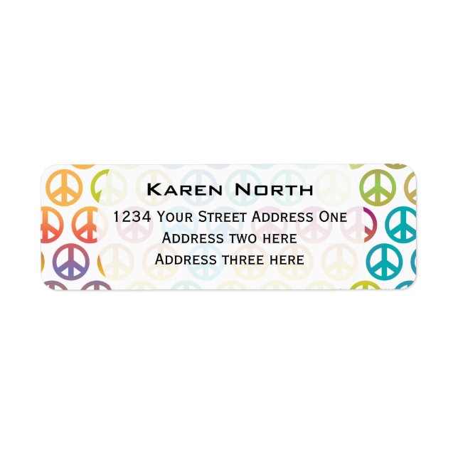 World Peace Return Address Label (Front)