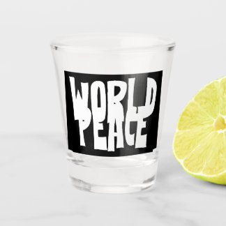 World Peace shot glass