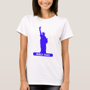 World Peace Statue of Liberty T-Shirt