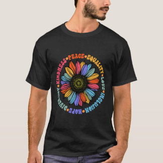 World Peace Supporter Sunflower Floral Outfit Kind T-Shirt