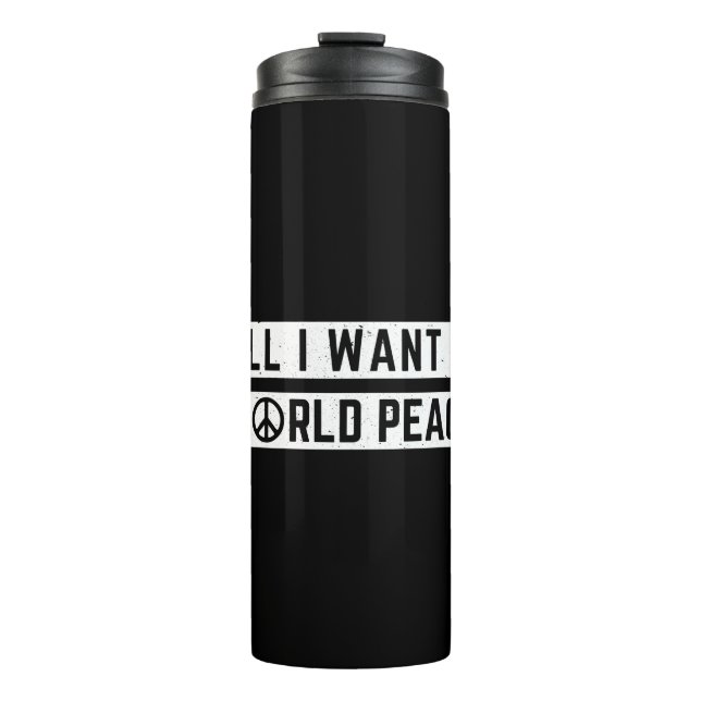 World Peace Thermal Tumbler (Front)