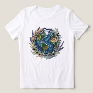 World Peace Watercolor Art Tri-Blend Shirt