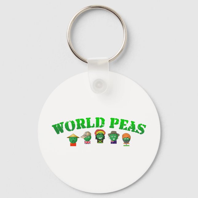 World Peas Key Ring (Front)